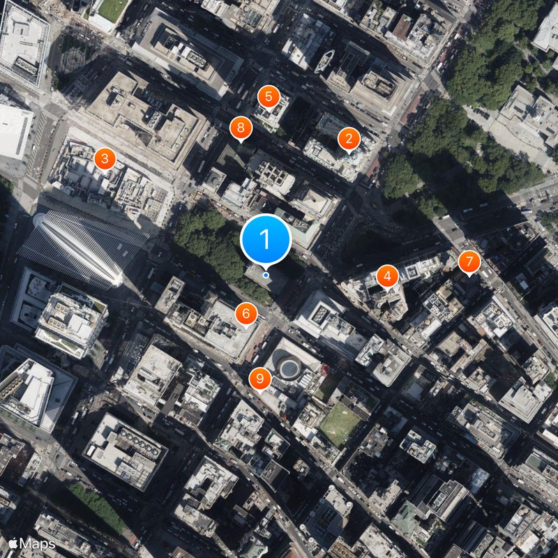 St. Paul's Chapel Map