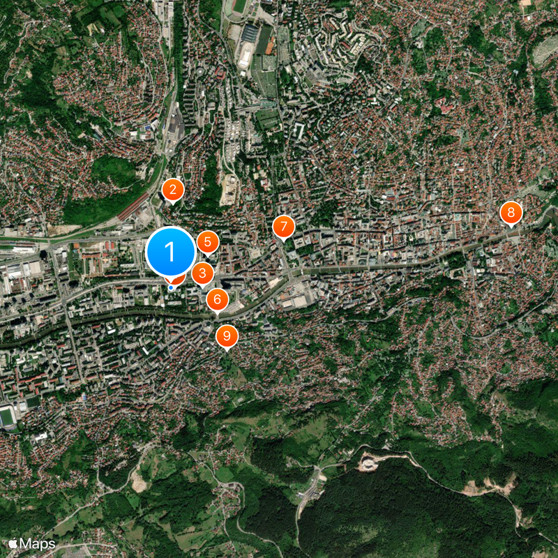 Sarajevo Haggadah Map