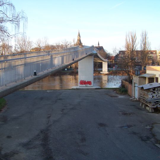 Elbe footbridge in Nymburk