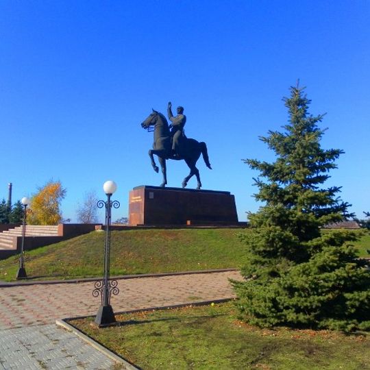 Statue of Kliment Voroshilov in Luhansk