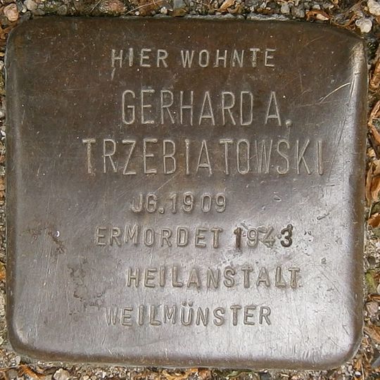 Stolperstein für Gerhard A. Trzebiatowski