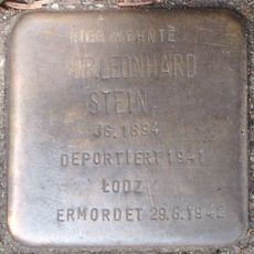 Stolperstein dedicated to Leonhard Stein