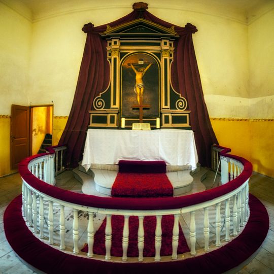 Altar of Lutheran church in Umurga
