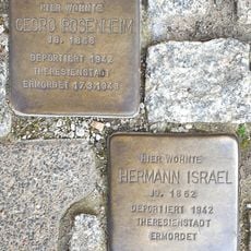 Stolperstein à la mémoire de Hermann Israel