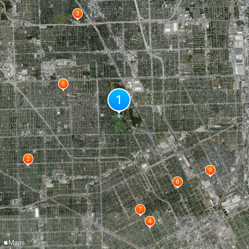 Detroit Golf Club Map
