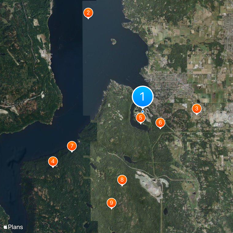 Butchart Gardens Kaart