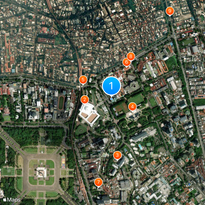 Jakarta Cathedral Map