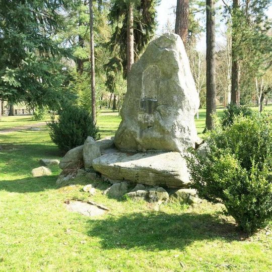 Pomník Fridricha Ludwiga Jahna v Městském Parku v Českém Krumlově