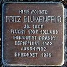 Stolperstein à la mémoire de Fritz Blumenfeld