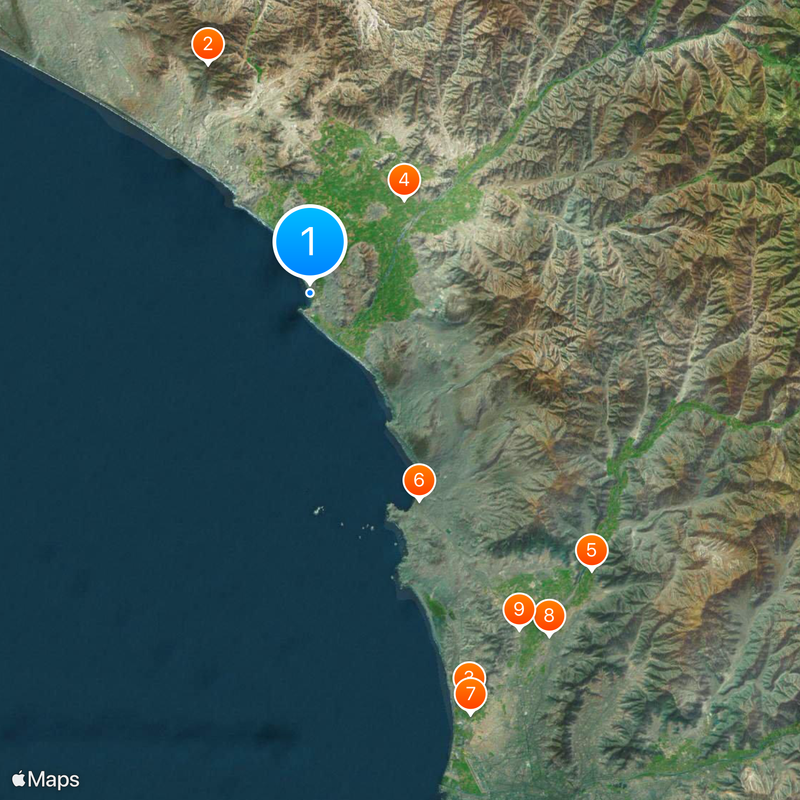 Castle of Chancay Mappa