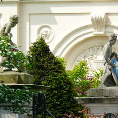 Pair Of Gate Piers On South Side Of St John's Lodge Forecourt