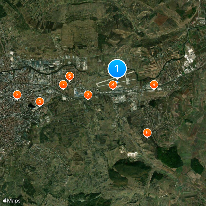 Aeropuerto de Cluj-Napoca Mapa