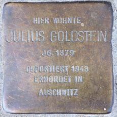 Stolperstein dedicated to Julius Goldstein