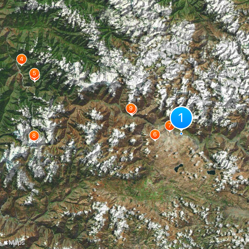Provincia di Urubamba Mappa