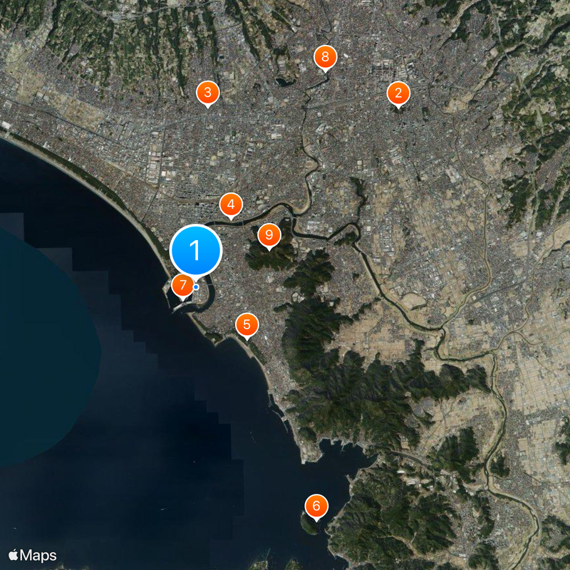 Numazu Deep Sea Aquarium Kaart