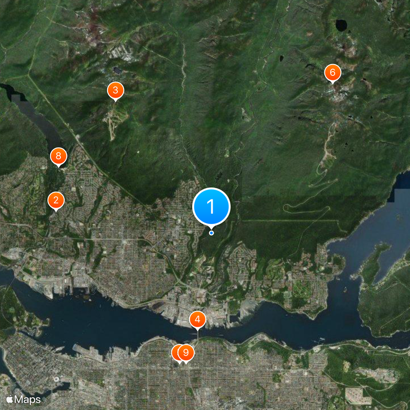 Lynn Canyon Park Mappa