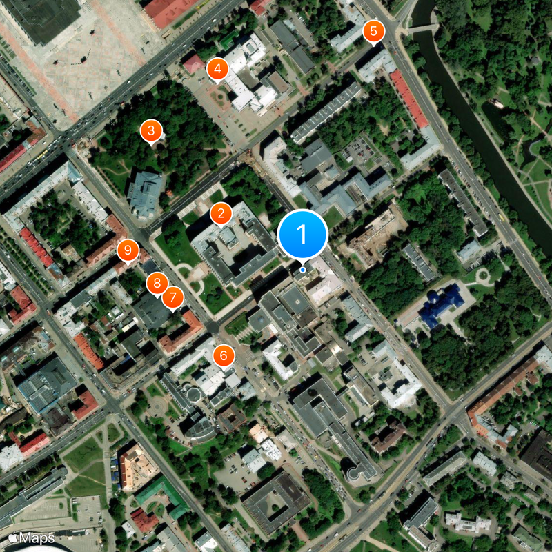 Belarusian Telegraph Agency Map
