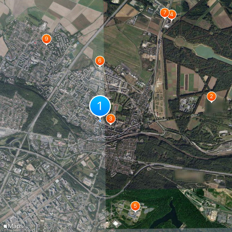 Lycée militaire de Saint-Cyr Mapa