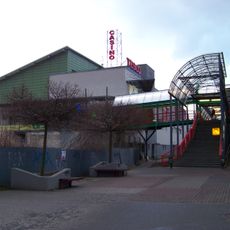 Footbridge to Tesco Supermarket Praha Luka