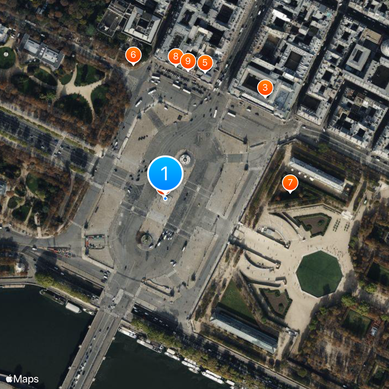 Obelisco de Luxor Mapa