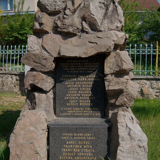 World Wars memorial in Brno-Mokrá Hora