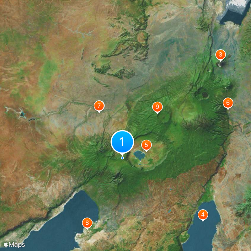 Ngorongoro Conservation Area Map