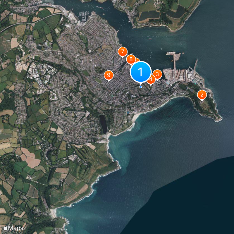 Falmouth Mapa