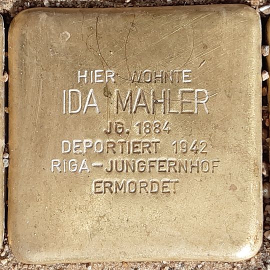 Stolperstein für Ida Mahler
