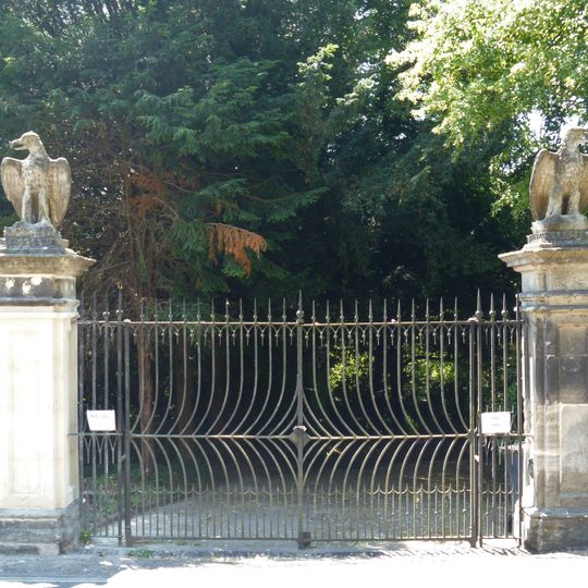 Gatepiers And Gates At Main Entrance To North East Of The Hall
