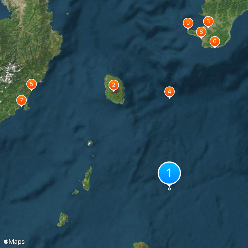 Islas Izu Mapa