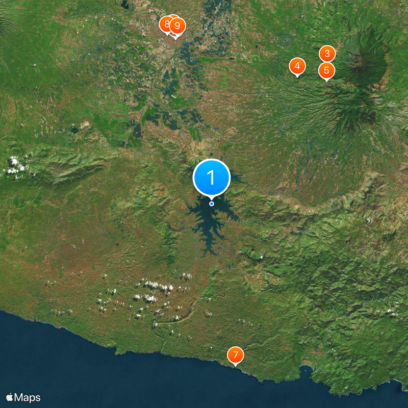 Gajah Mungkur Reservoir Map