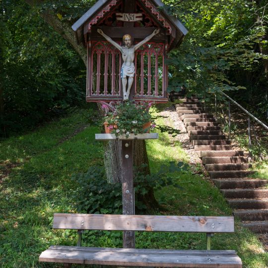 Krailling, Wegkreuz an der Bergstraße