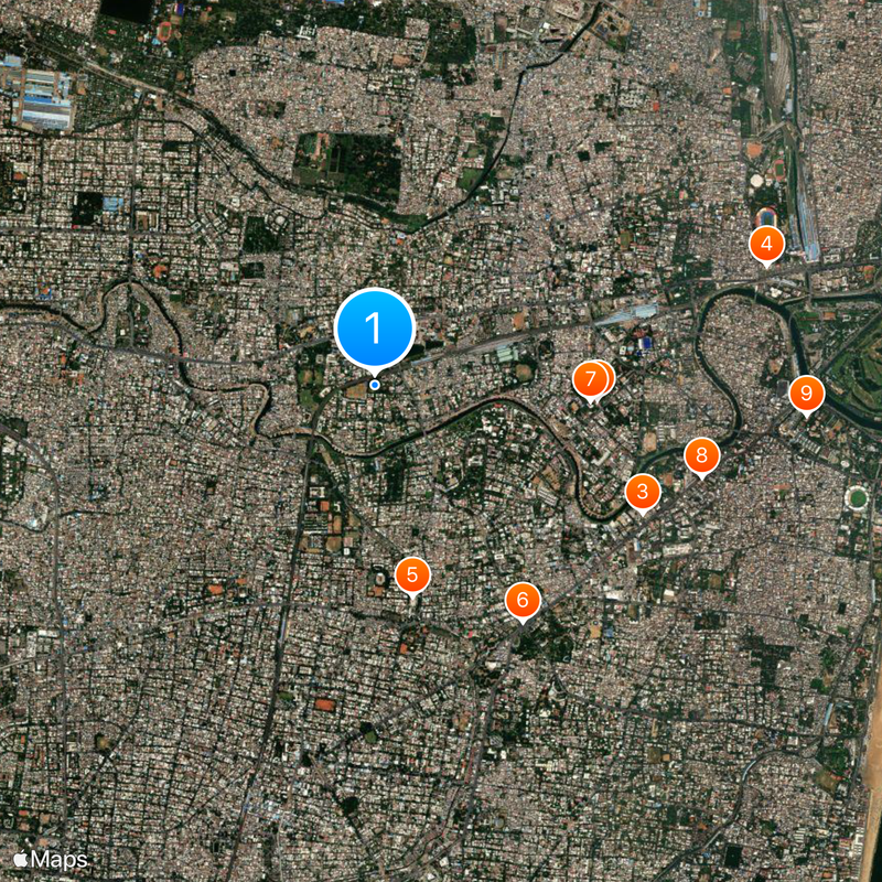 MRF Pace Foundation Map