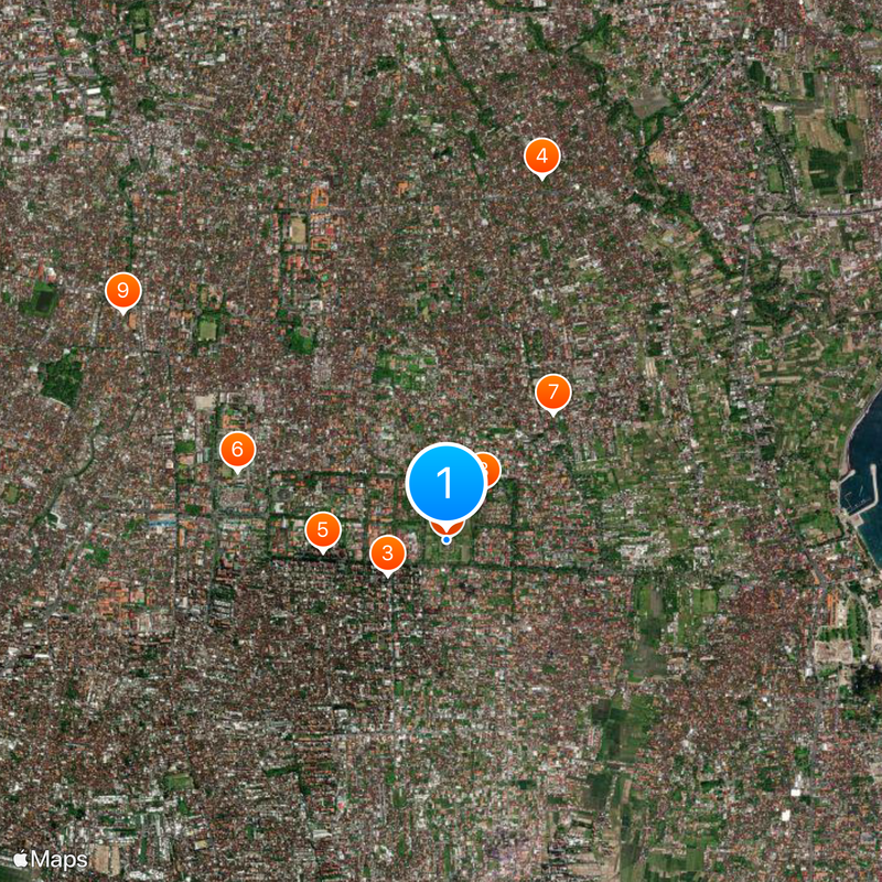 Denpasar Map