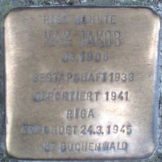 Stolperstein dedicated to Max Jakob