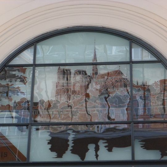Stained glass windows at Gare Saint-Lazare
