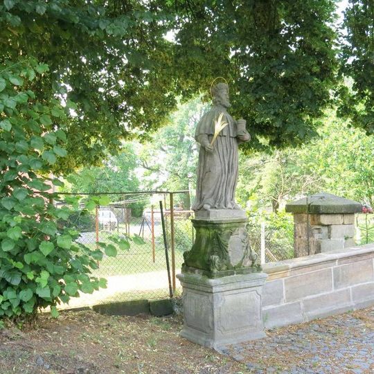 Socha svatého Damiána na Klášterním mostě v Zákupech