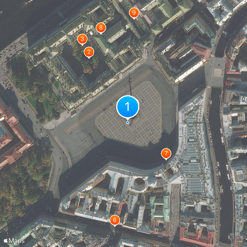 Historic Centre of Saint Petersburg and Related Groups of Monuments Map