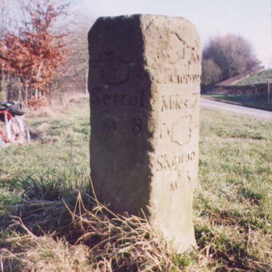 Milestone, jct UC road, Gledstone Road,  to West Marton