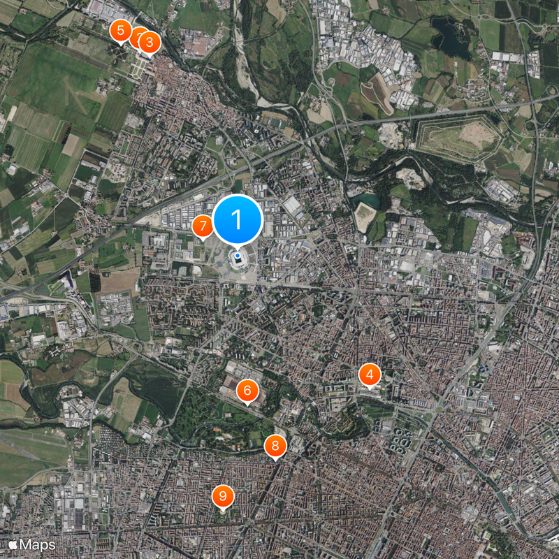 Juventus Stadium Mapa