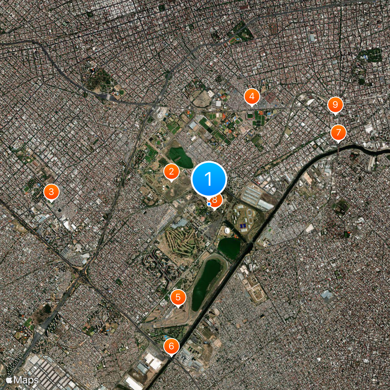 Parque de la Ciudad Mapa