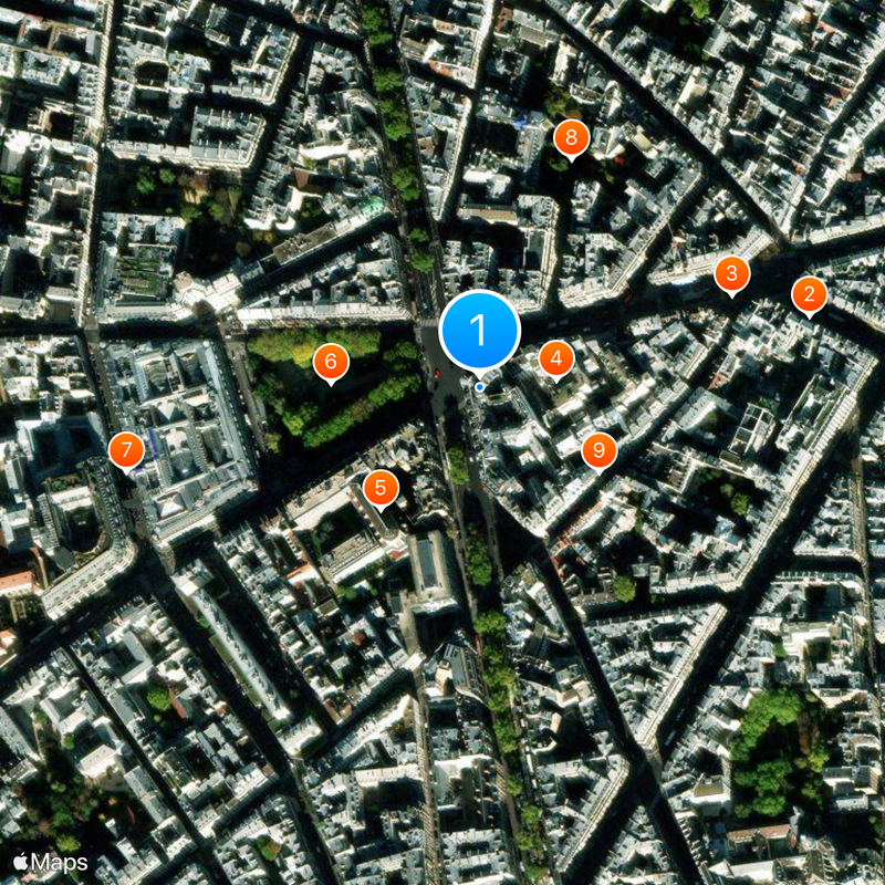 Hôtel Lutetia Karte