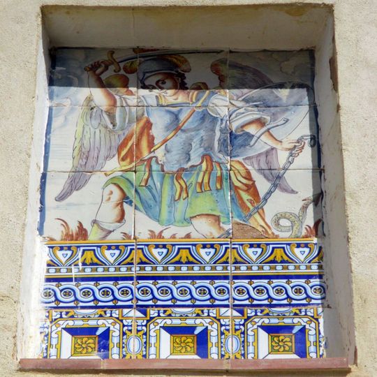 Ceramic panel of Saint Michael