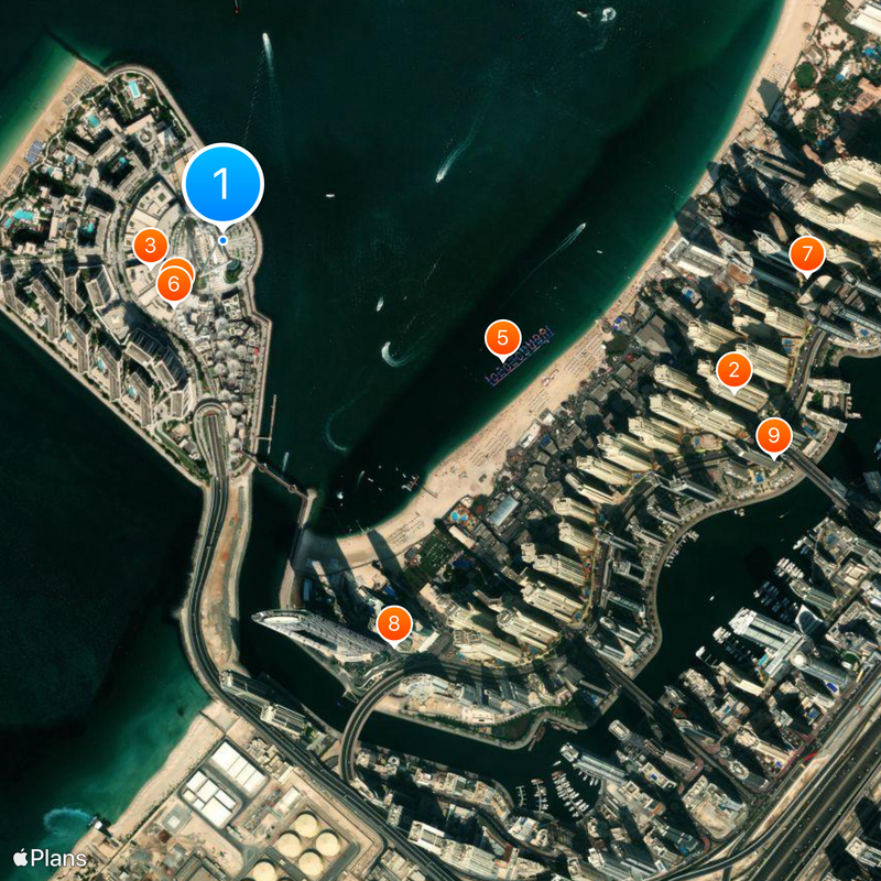 Ain Dubai Mapa