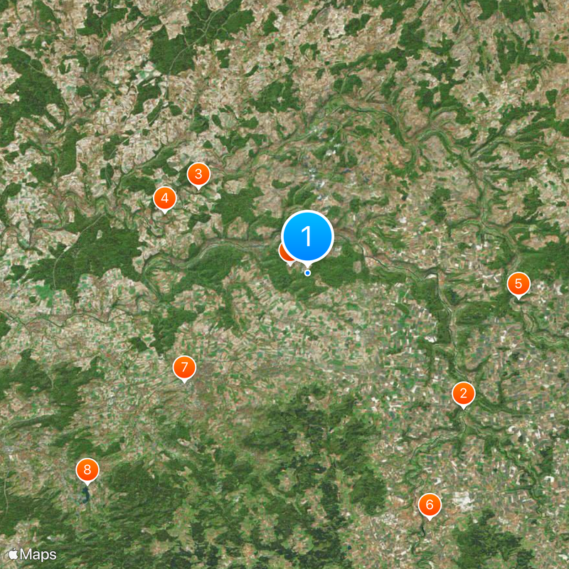 Circondario di Hohenlohe Mappa