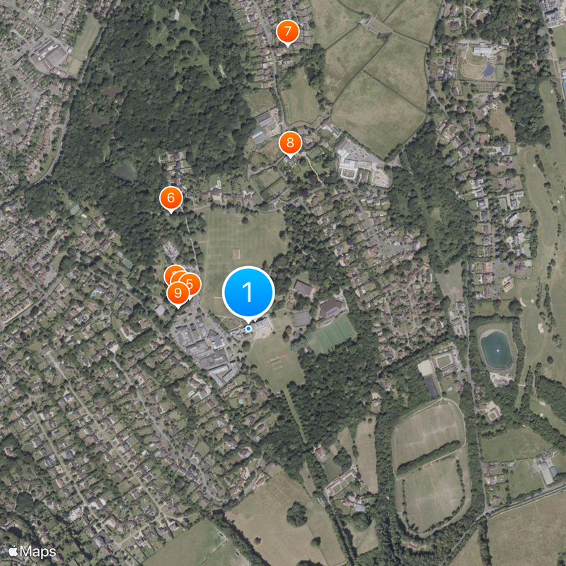 City of London Freemen's School Map