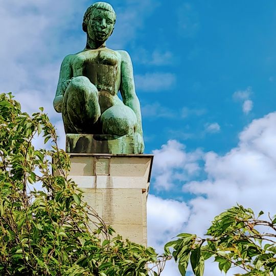 Jeune fille agenouillée - Geknield meisje
