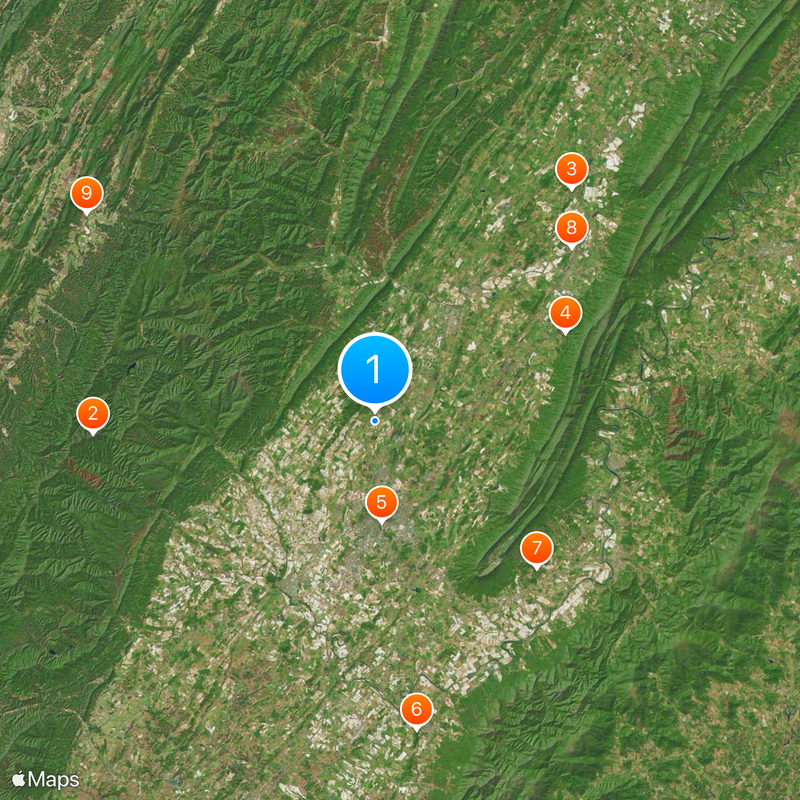 Contea di Rockingham Mappa