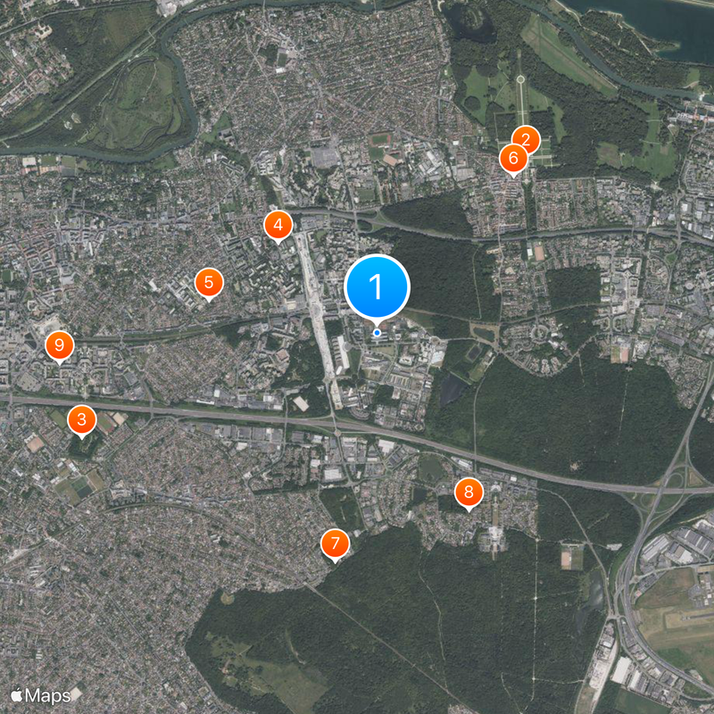 Escuela Nacional de Puentes y Caminos Mapa