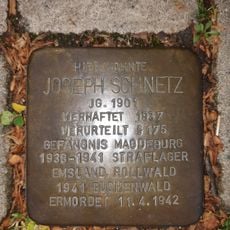 Stolperstein dedicated to Joseph Fidelius Schnetz